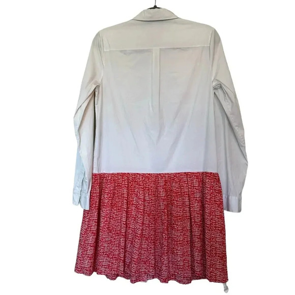 Diane Von Furstenbug Women's Alison Drop Waist Dress Size 10 Multi DVF Button-Up - Picture 3 of 10